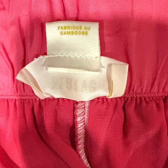 Maeve Anastacia Velvet Wide-Leg Pants Hot Pink Size S Anthropologie - Picture 9 of 11